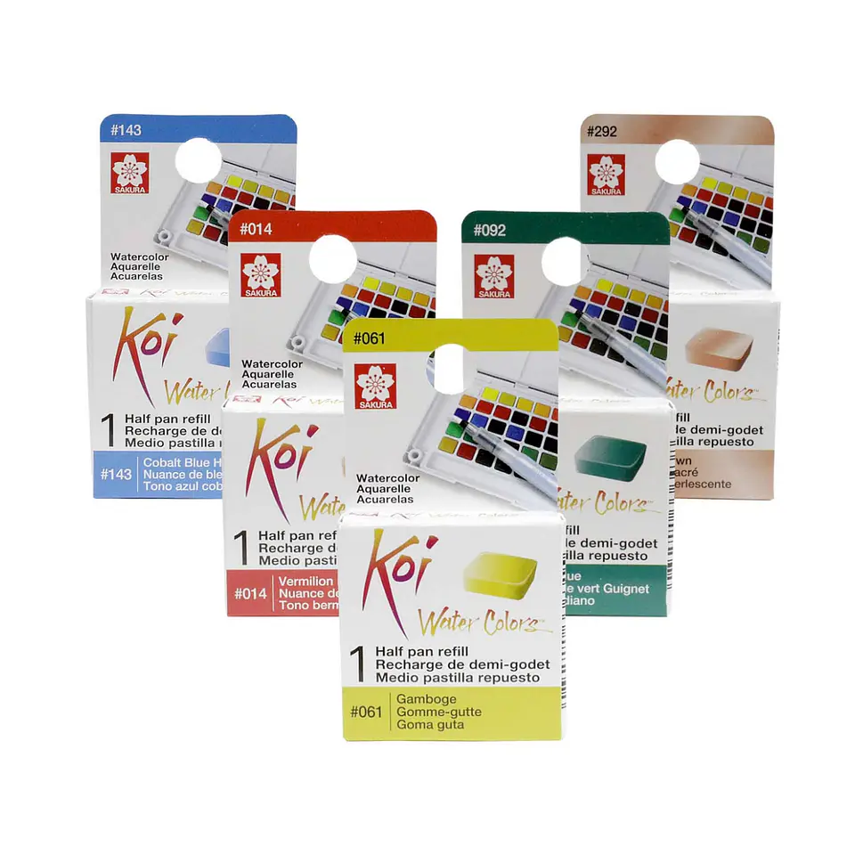 Acuarela Recarga 1/2 Pastilla - 84 Colores 1