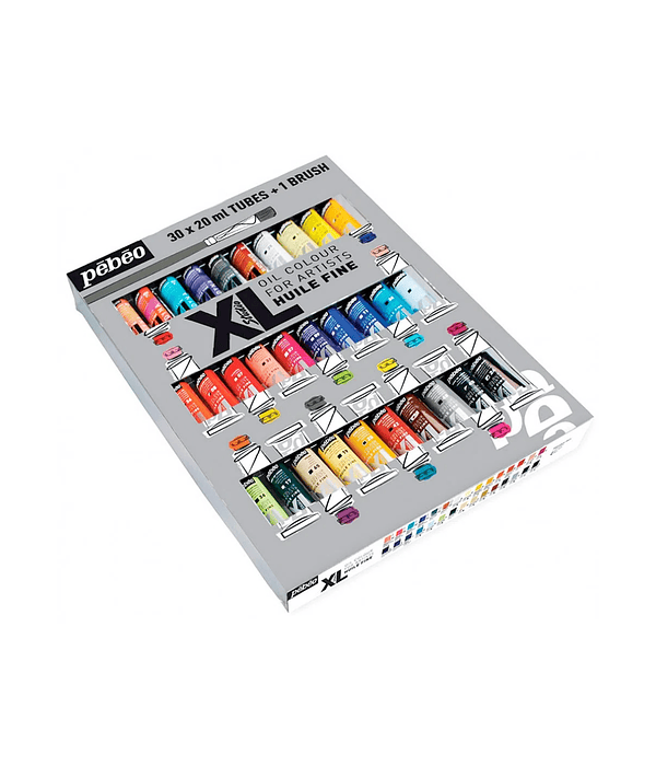 Óleo Pebeo XL Studio Set 30 Colores 20ml + Pincel