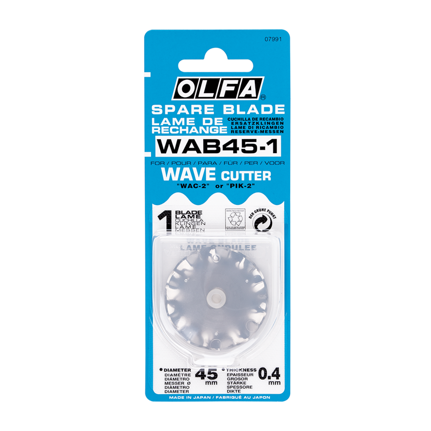 Repuesto Cuchillo Rotativo Onda RTY-2/DX 1