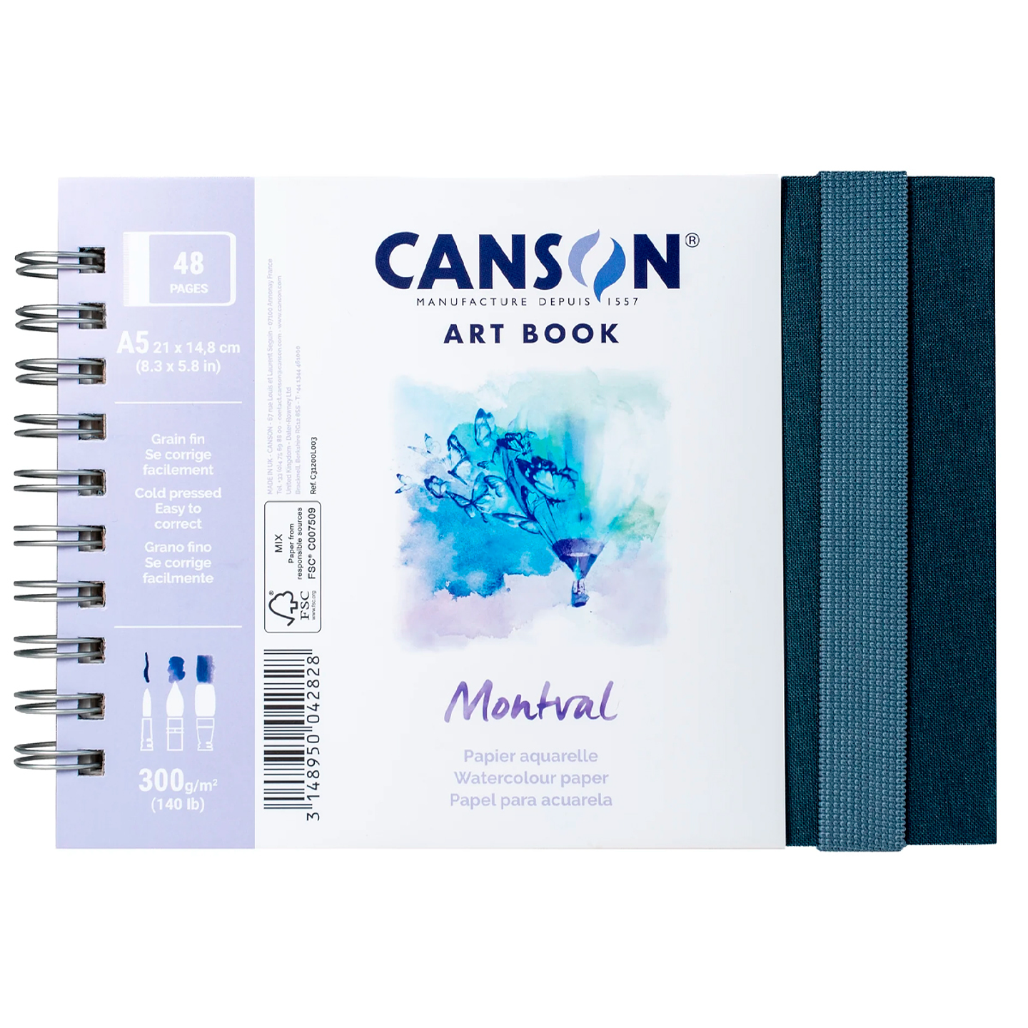 Artbook Espiral Montval A5 300gr 14.8X21cm 1