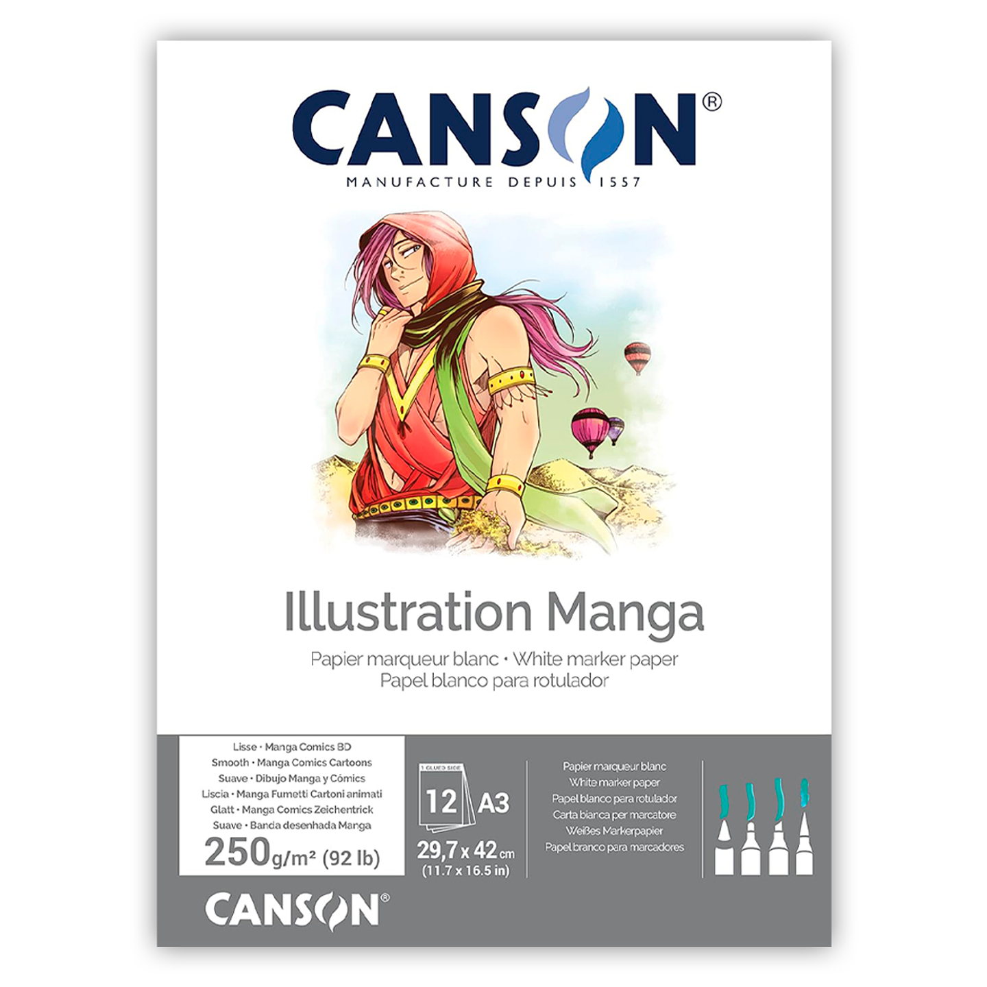 Block Manga Comics 12 Hojas - Distintas Medidas 2