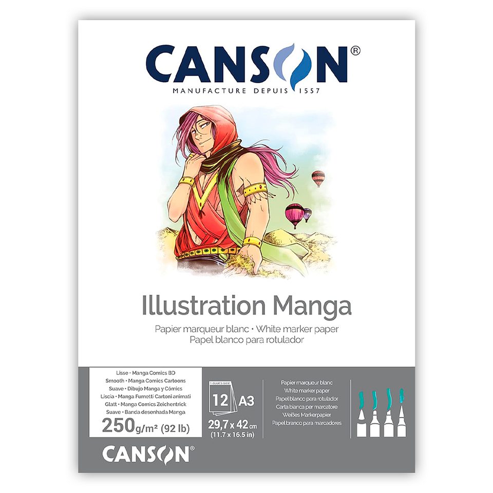 Block Manga Comics 12 Hojas - Distintas Medidas 2