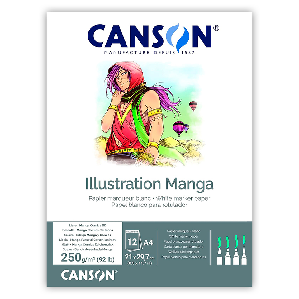 Block Manga Comics 12 Hojas - Distintas Medidas 3