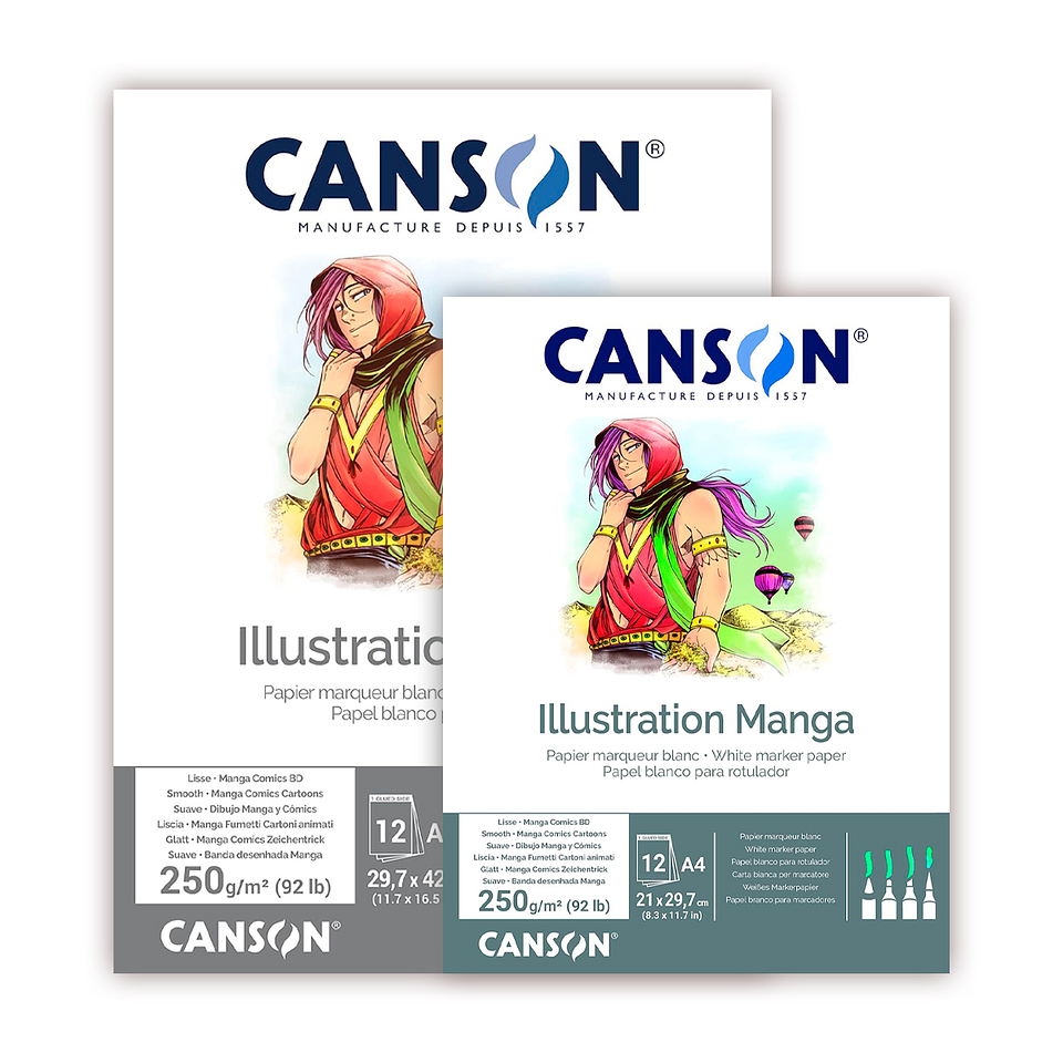 Block Manga Comics 12 Hojas - Distintas Medidas 1