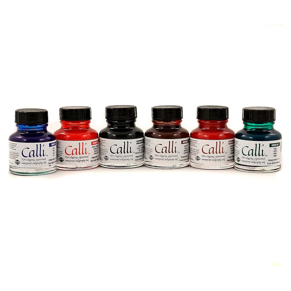 Set 6 Colores Tinta Caligráfica Calli - Daler Rowney 2
