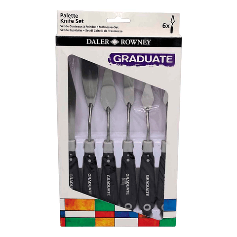 Set 6 Espátulas Graduate para Óleo y Acrílico