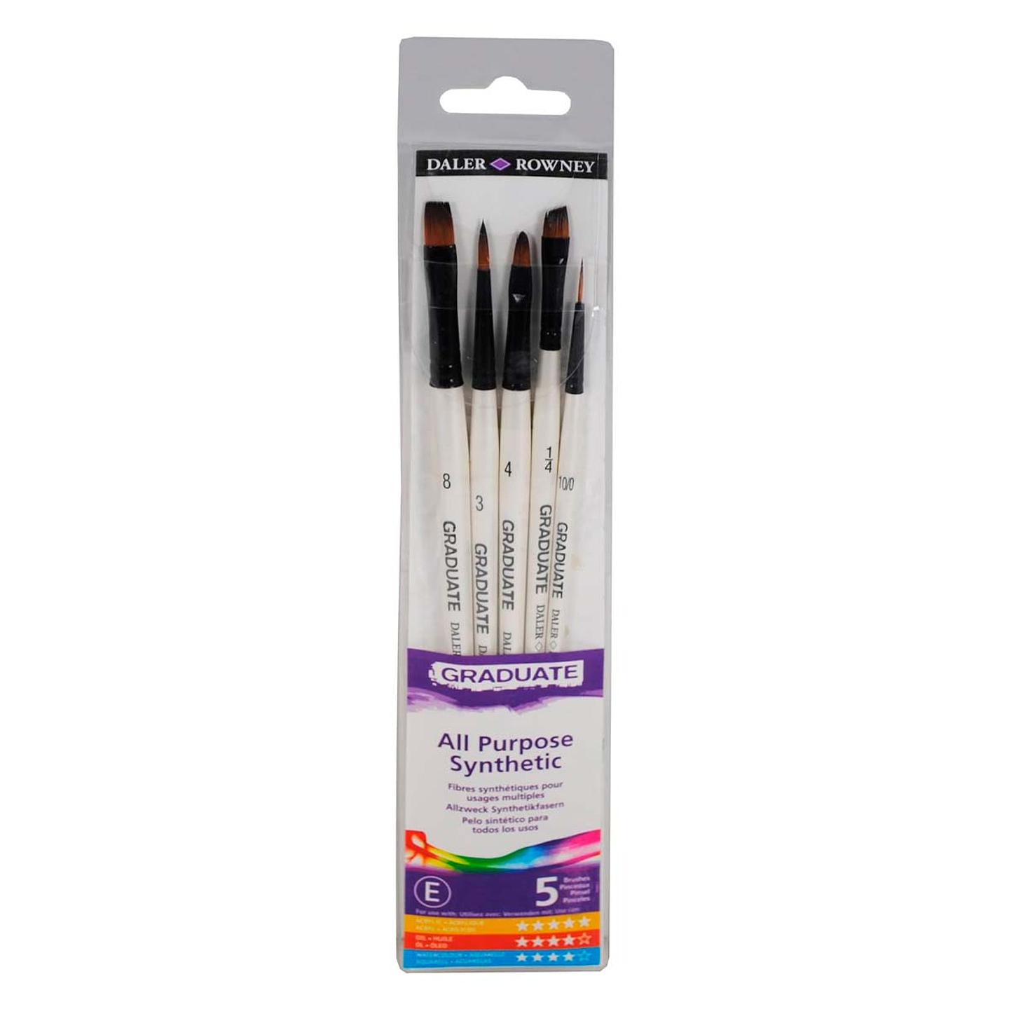 Pinceles Daler Rowney Mixtos Set 5 Unidades 1