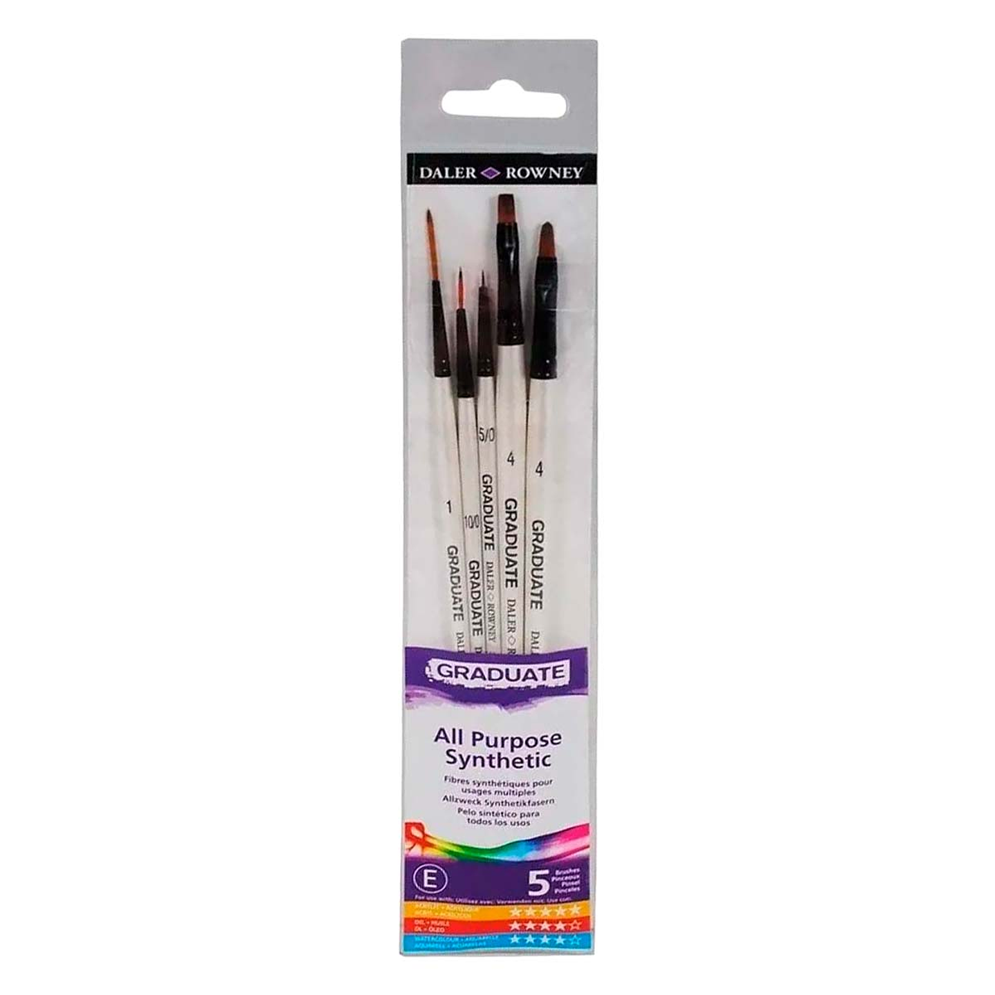 Pinceles Daler Rowney Detalles Set 5 Unidades 1