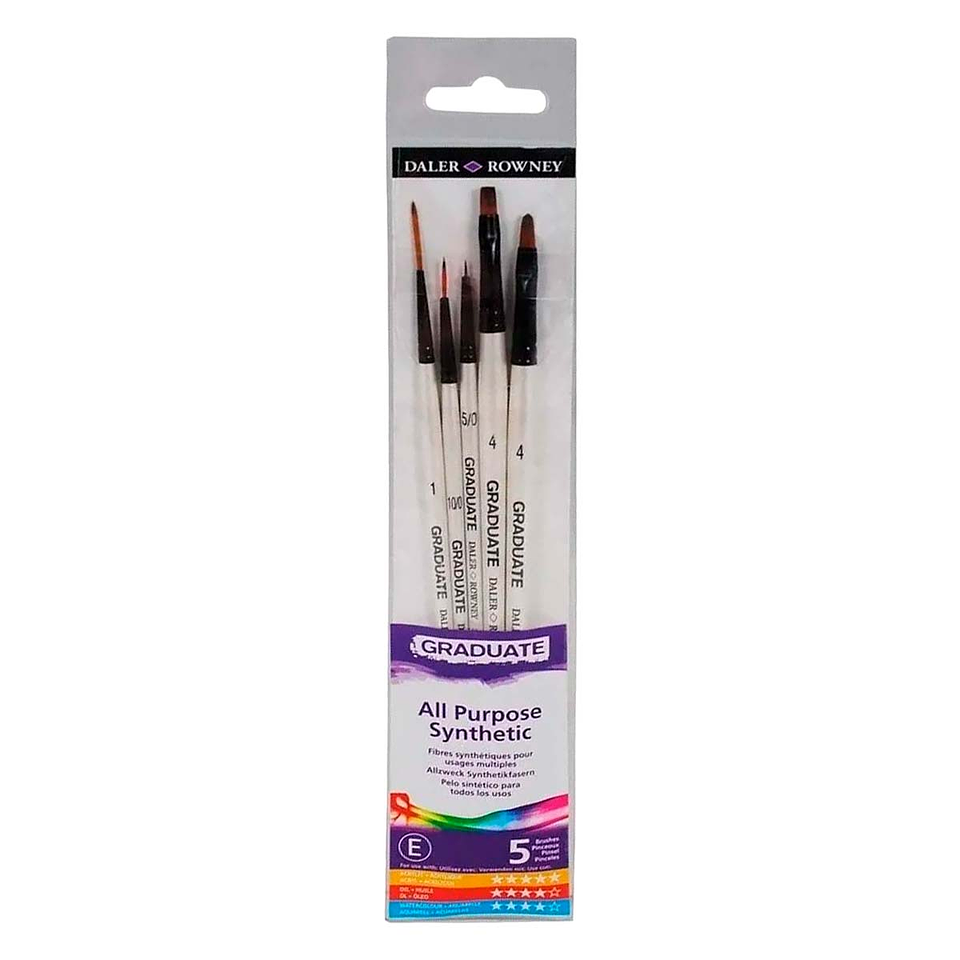 Pinceles Daler Rowney Detalles Set 5 Unidades 1