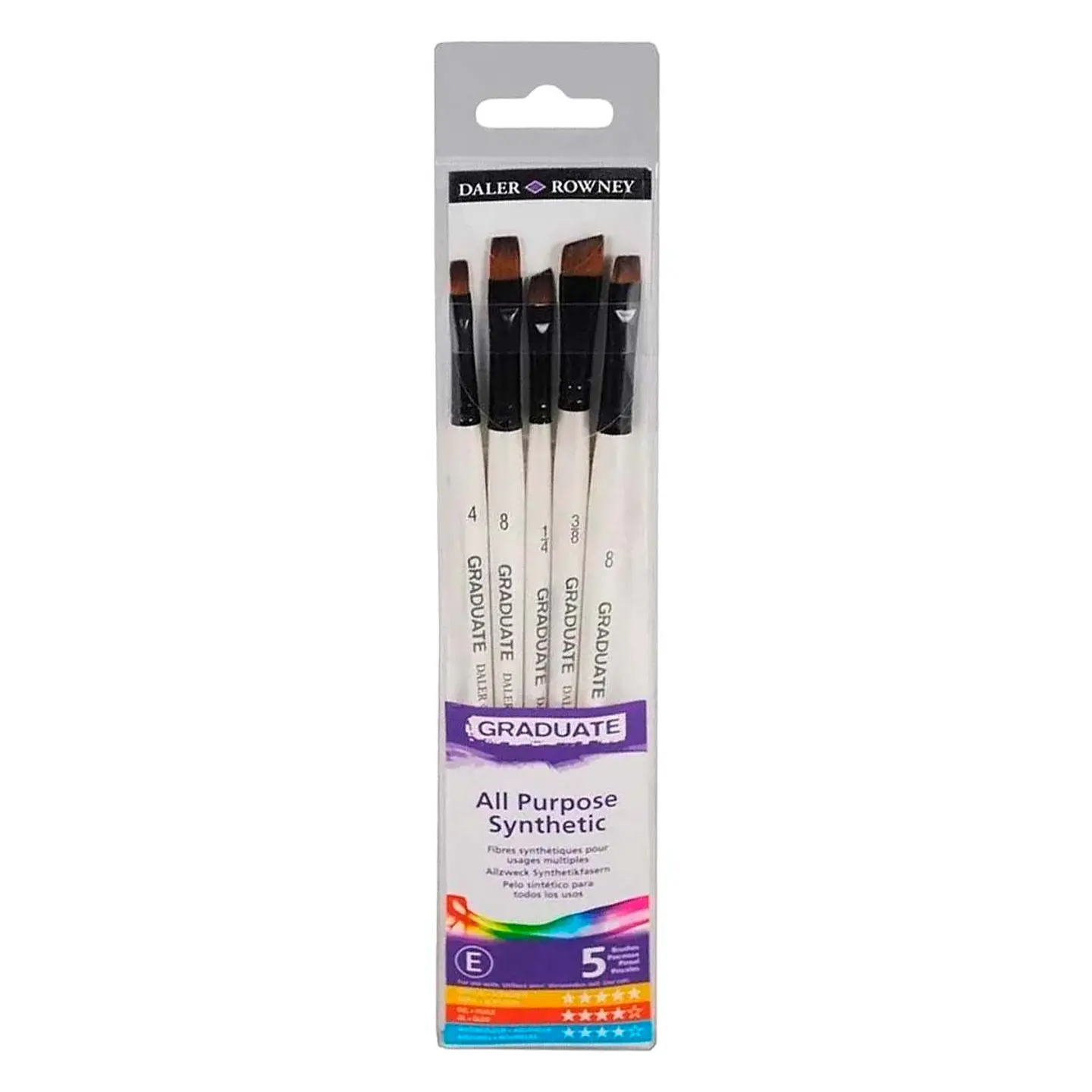 Pinceles Daler Rowney Planos Set 5 Unidades 1