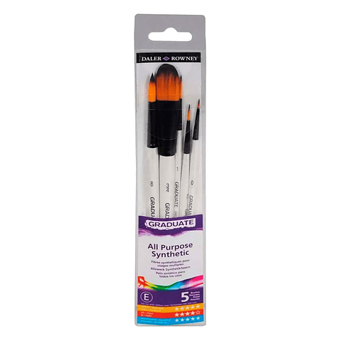 Pinceles Daler Rowney Paisajes Set 5 Unidades