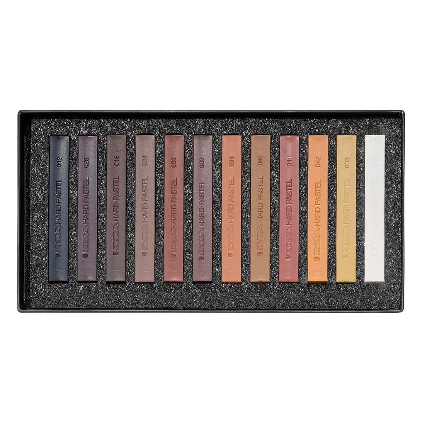 Set 12 Pasteles Lyra Polycrayons Tonos Café 2