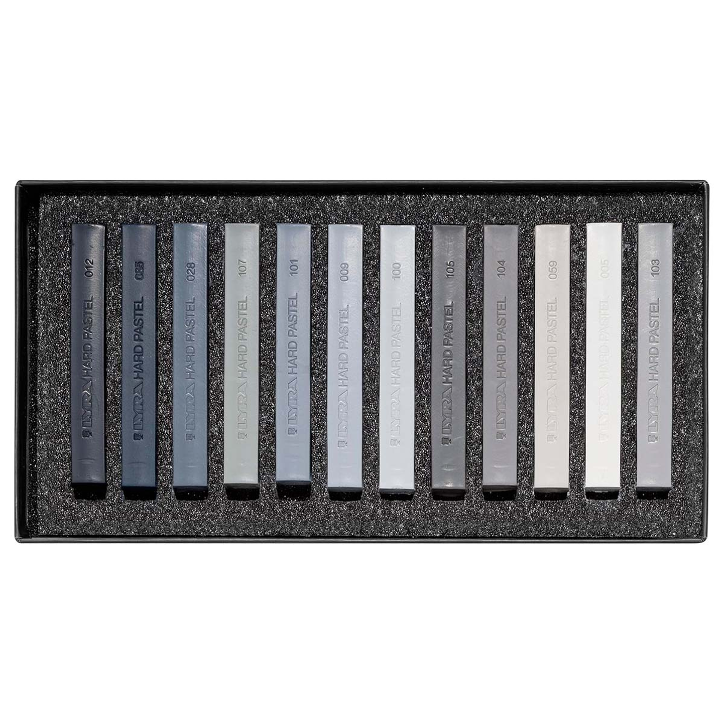 Set 12 Pasteles Lyra Polycrayons Tonos Grises 2