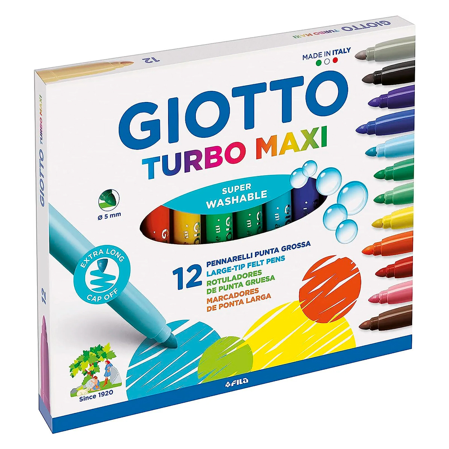 Marcador Giotto Turbo Maxi 12 colores 1