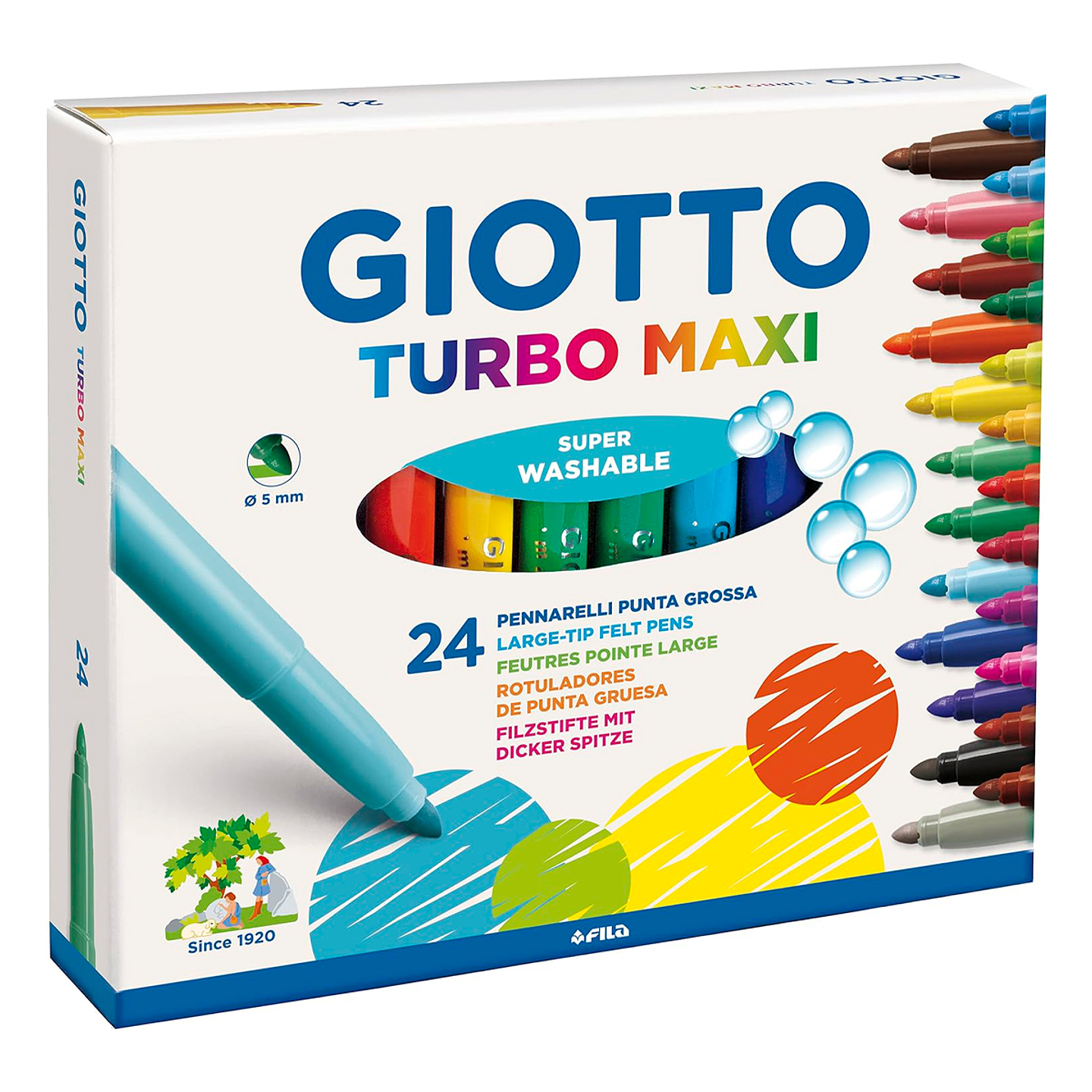 Marcador Giotto Turbo Maxi 24 colores 1