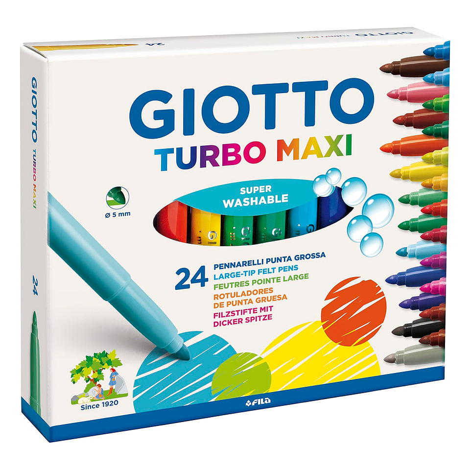 Marcador Giotto Turbo Maxi 24 colores 1