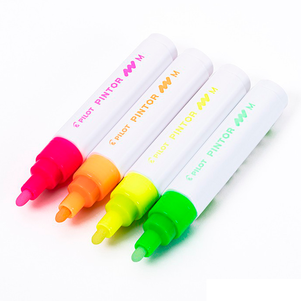 Set Pintor Punta Medio Neon 2