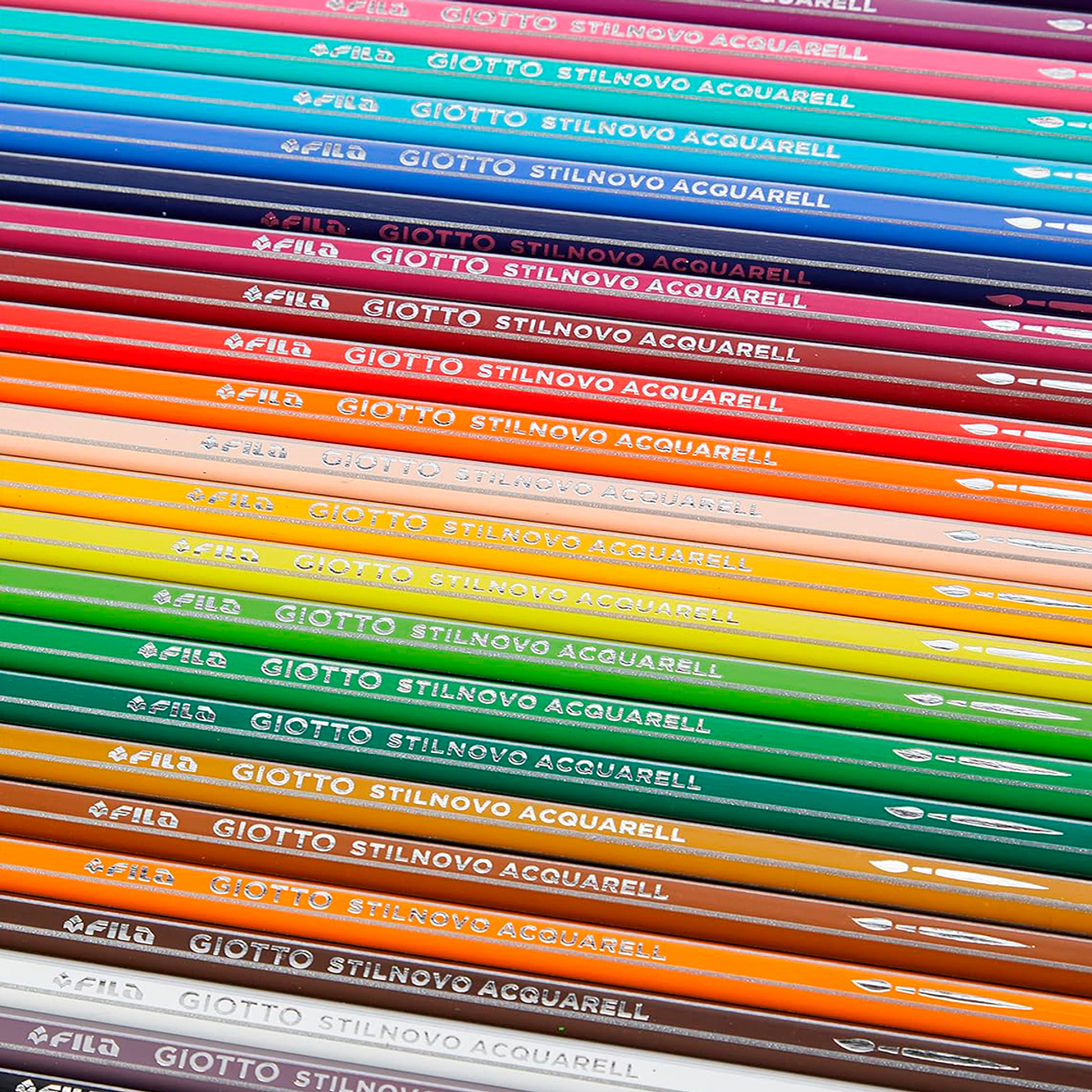 Lapiz Giotto Stilnovo Acuarelable 24 Colores Estuche de Metal 4