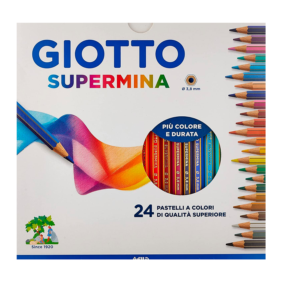 Lapiz Giotto Supermina - 24 Colores 1