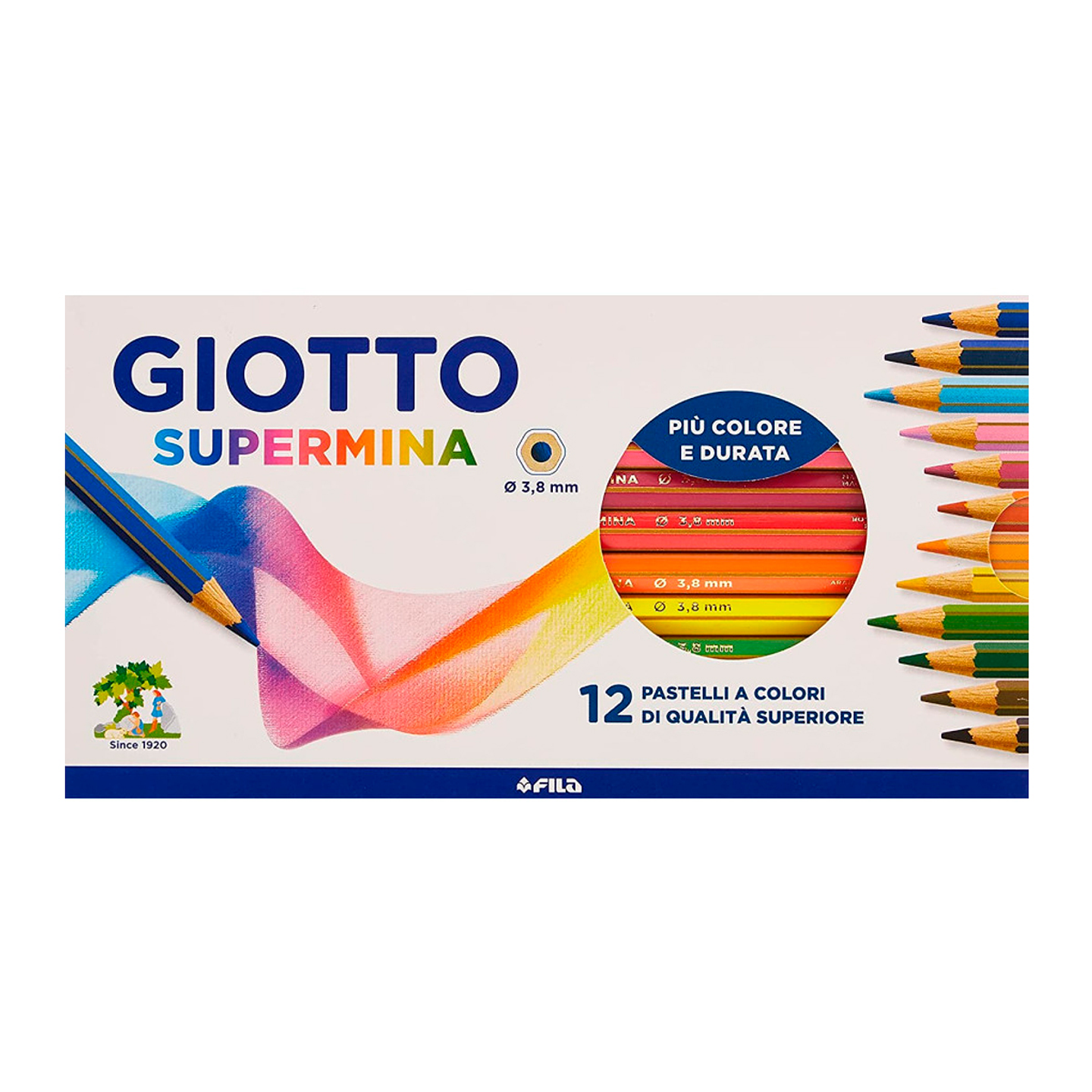 Lapiz Giotto Supermina - 12 Colores 1