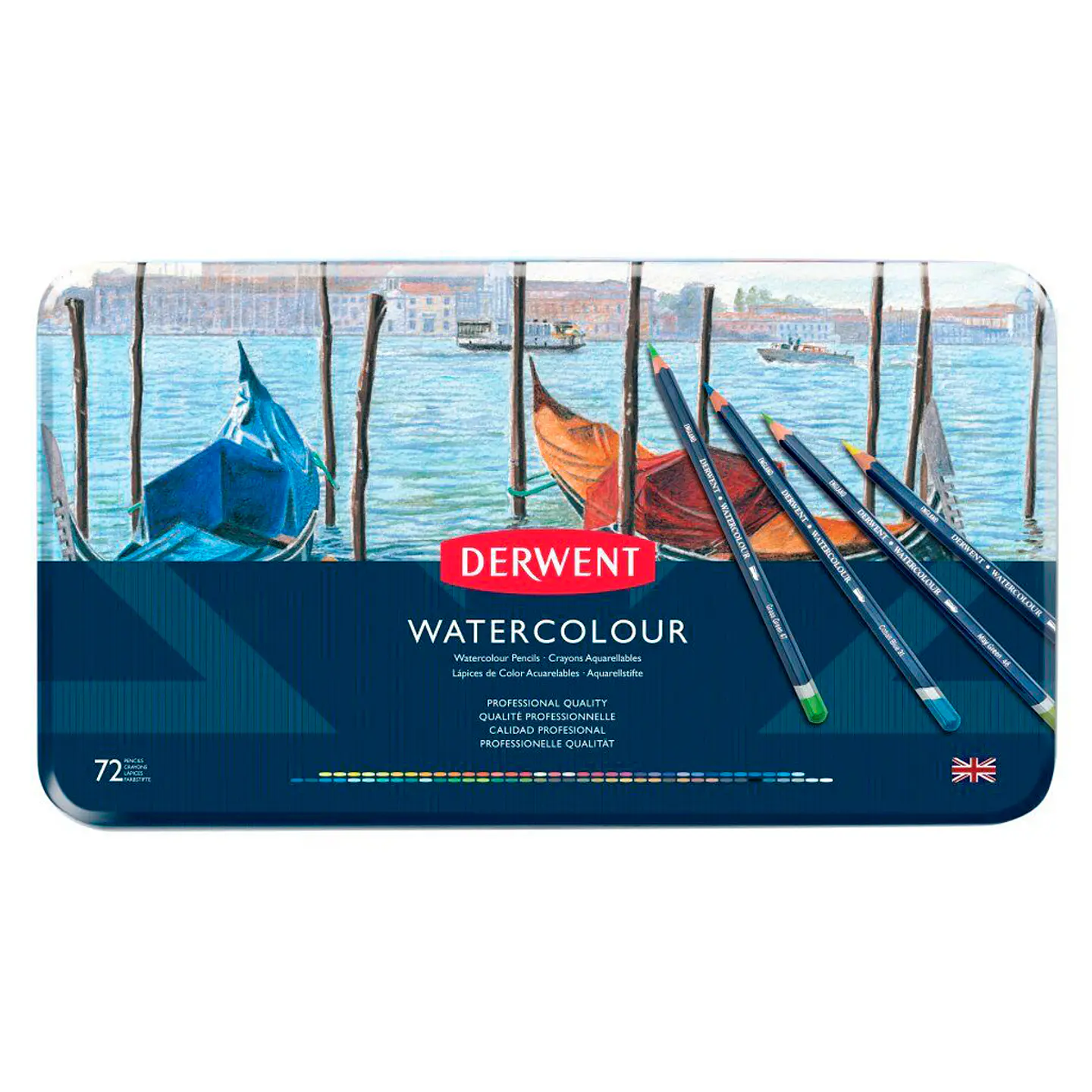 Lápices Acuarela Derwent Set 72 Colores 1