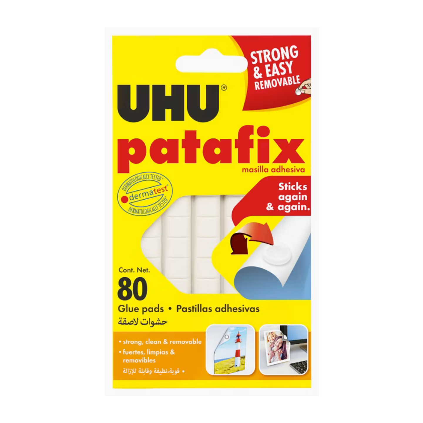 Patafix Masilla Adhesiva Blanca 80 Pastillas 1