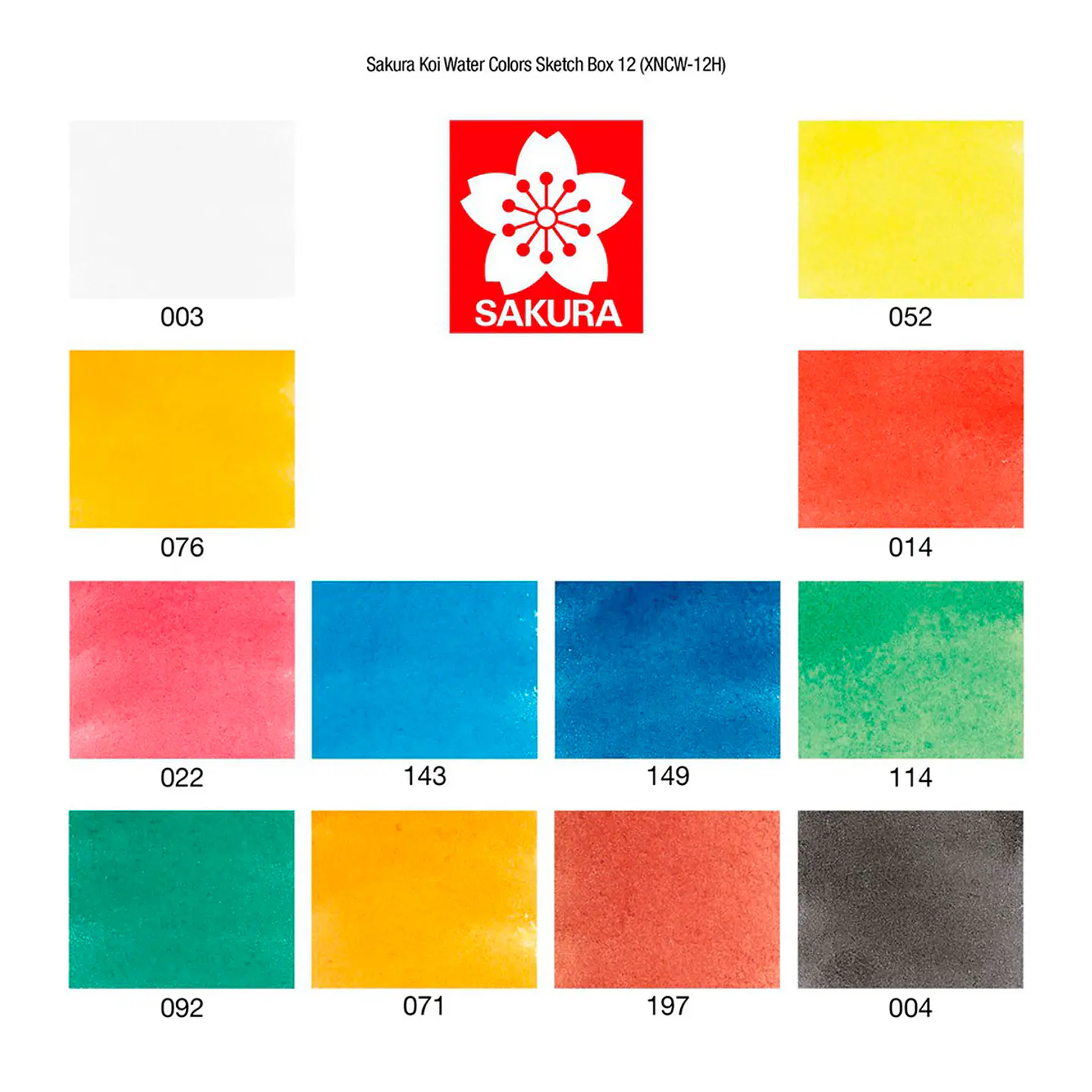 Acuarelas Sakura Koi en Pastilla - Set 12 Colores 3