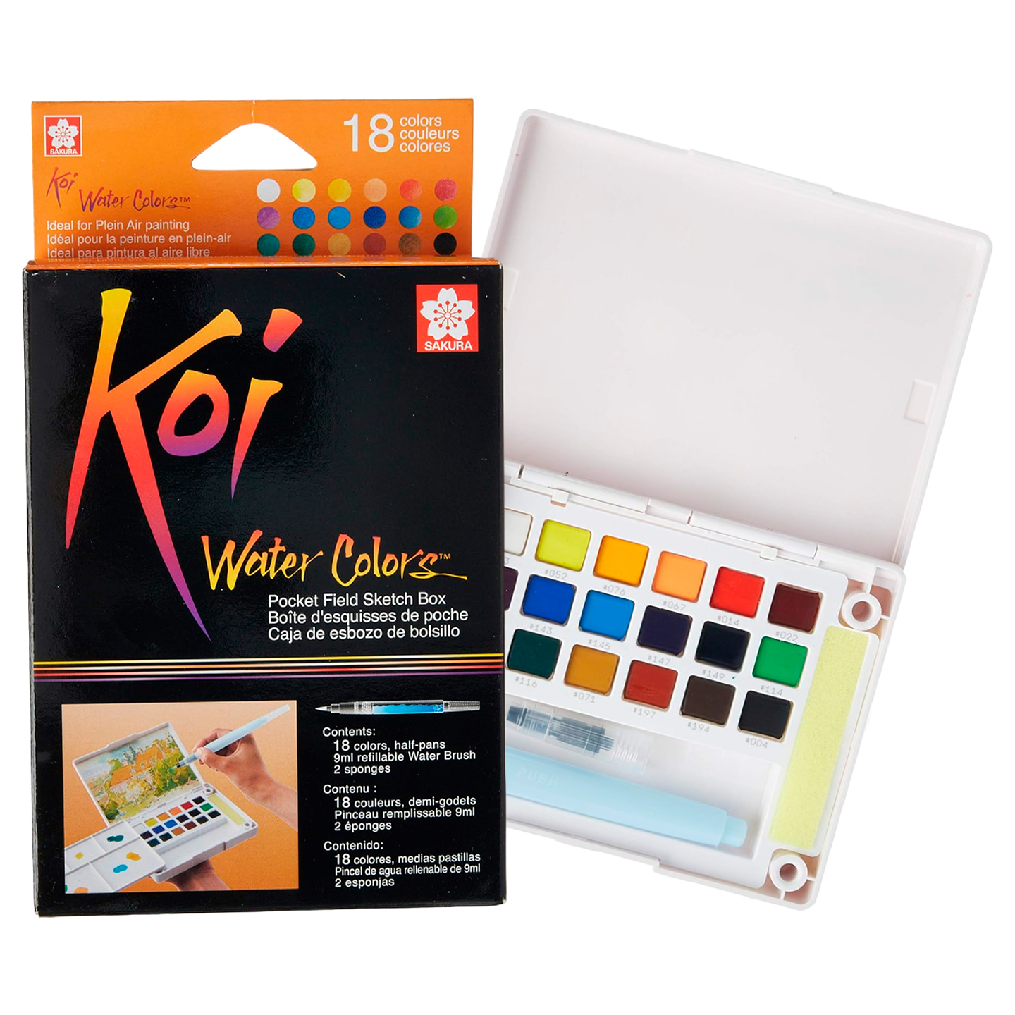 Acuarelas Sakura Koi en Pastilla - Set 18 Colores 1