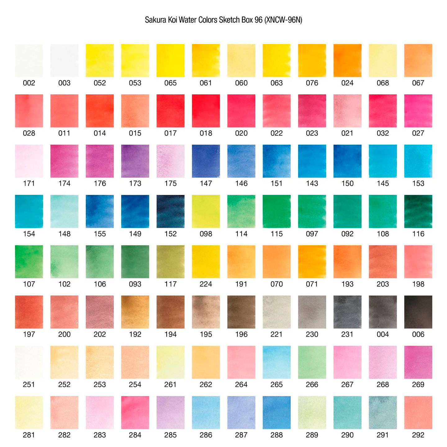 Acuarelas Sakura Koi en Pastilla - Set 96 Colores 3