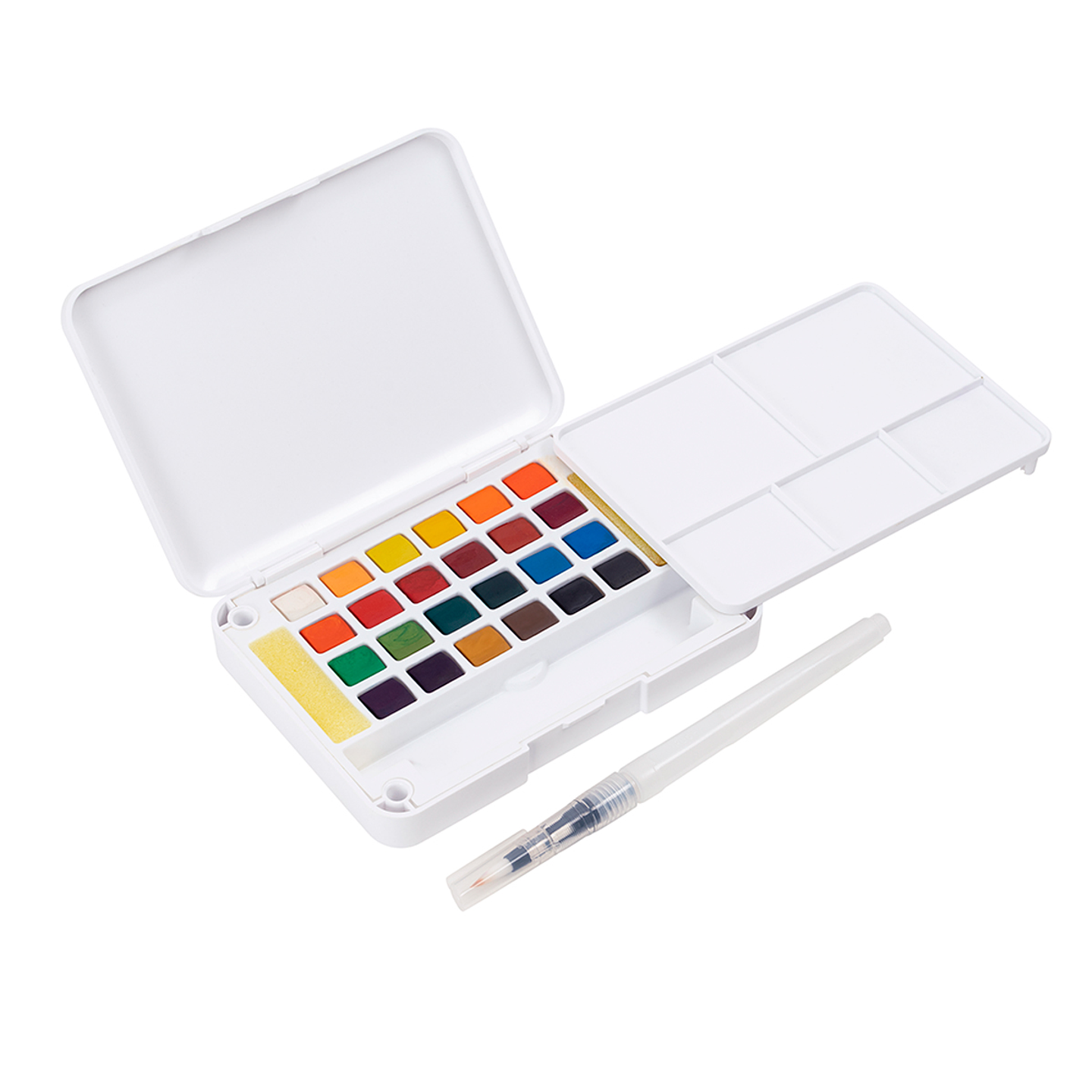 Set Acuarela + Aquabrush Adix 24 Colores 5