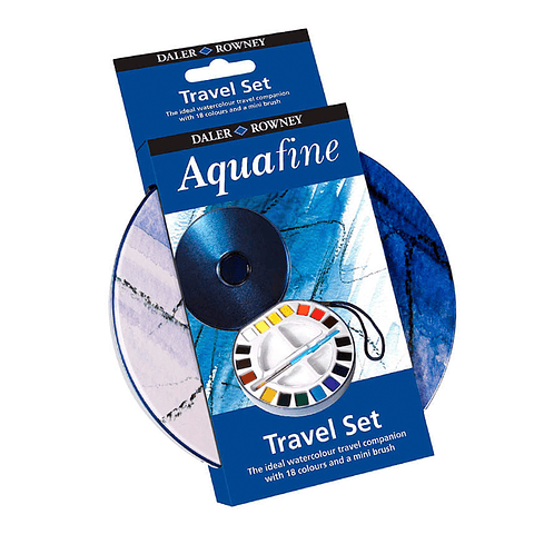 Set Daler Rowney Aquafine Travel - 18 Colores con Pincel