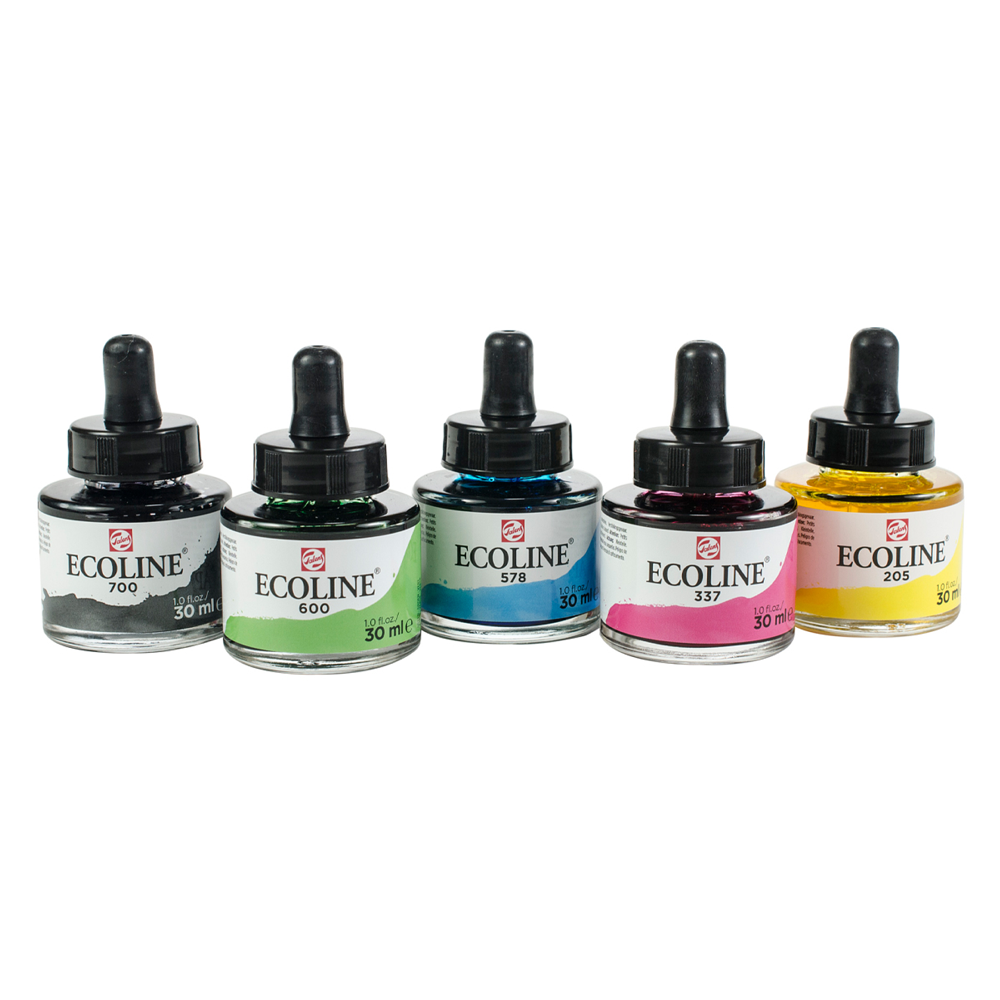 Acuarela Líquida Ecoline Con Gotero Set 5 Colores Primarios 30ml 2