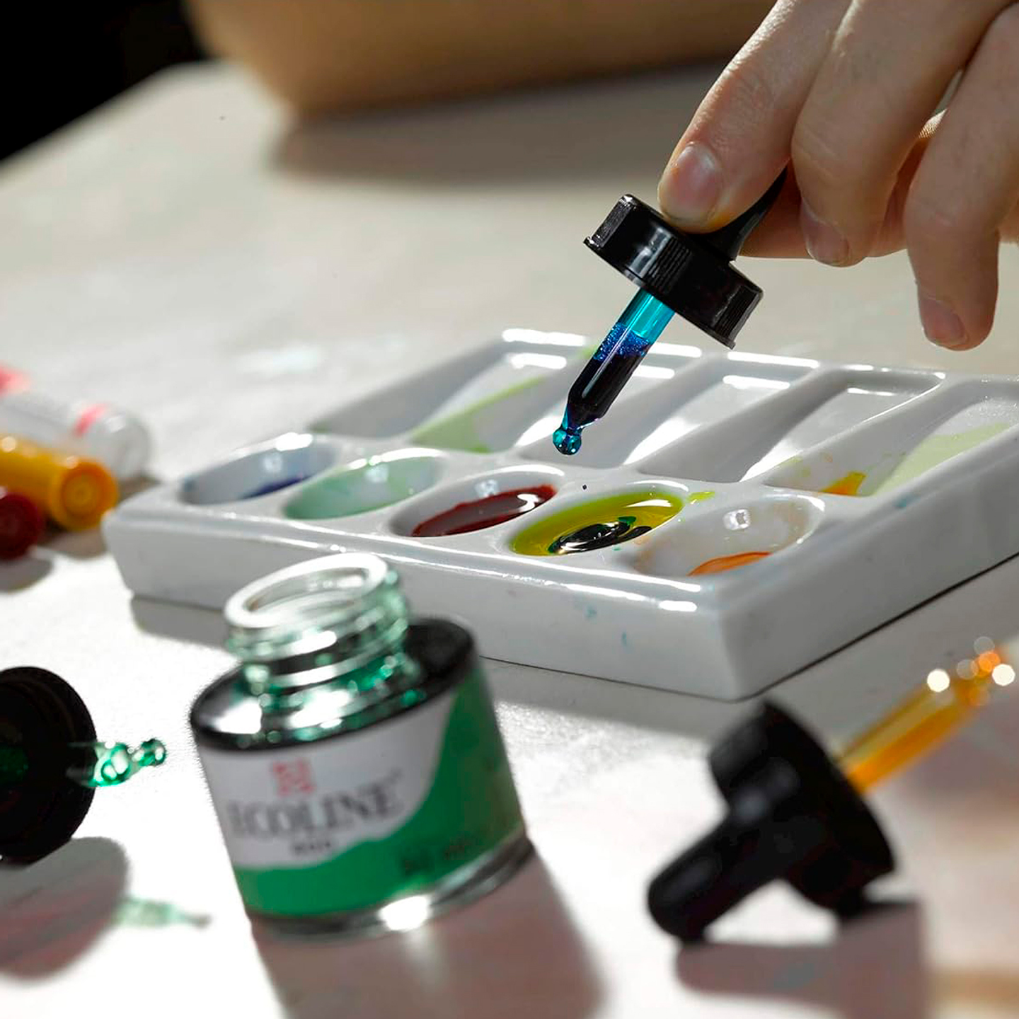 Acuarela Líquida Ecoline Con Gotero Set 5 Colores Primarios 30ml 4