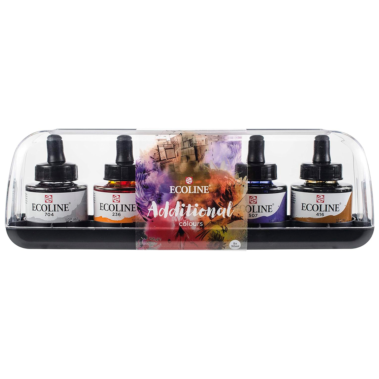 Acuarela Líquida Ecoline Con Gotero Set 5 Colores Adicionales 30ml 1