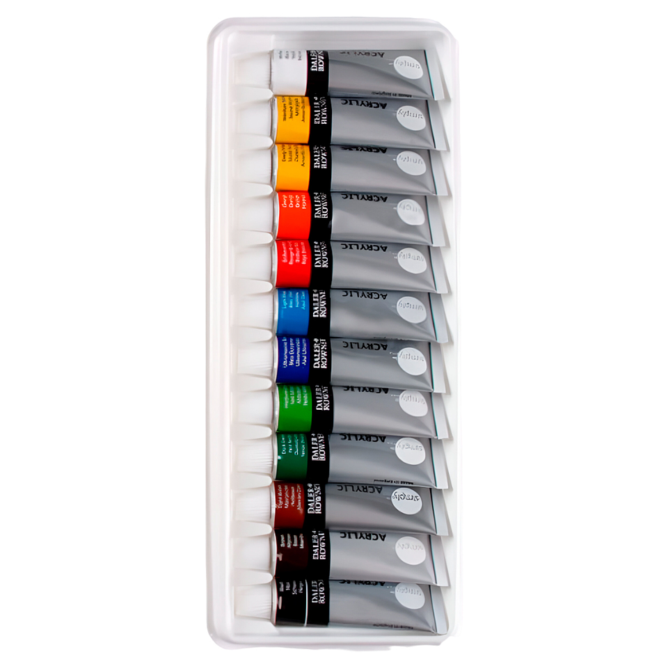 Set Acrilicos en Tubos - 12 Colores - 12 ml 2