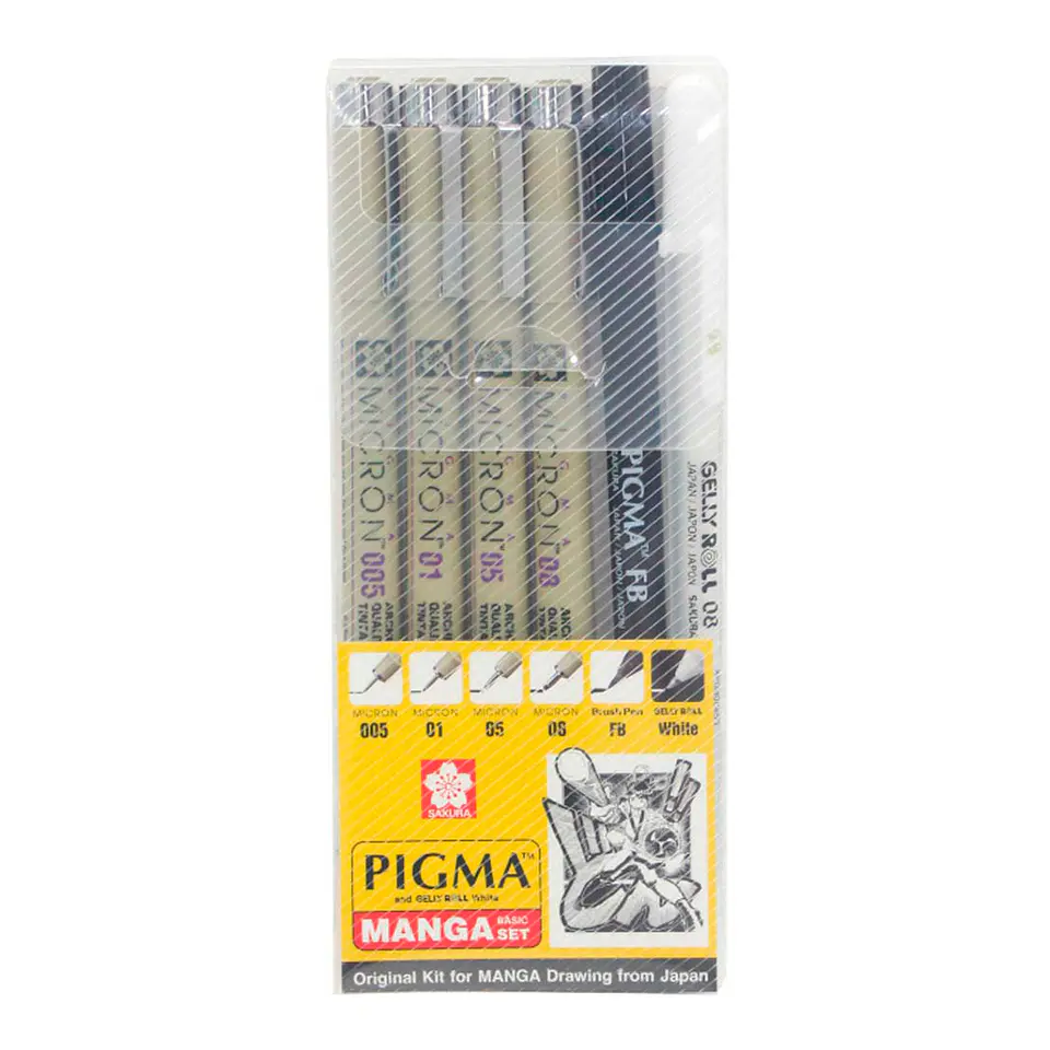 Set Tiralíneas Manga Basic Sakura 1