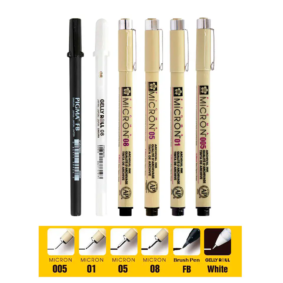 Set Tiralíneas Manga Basic Sakura 2