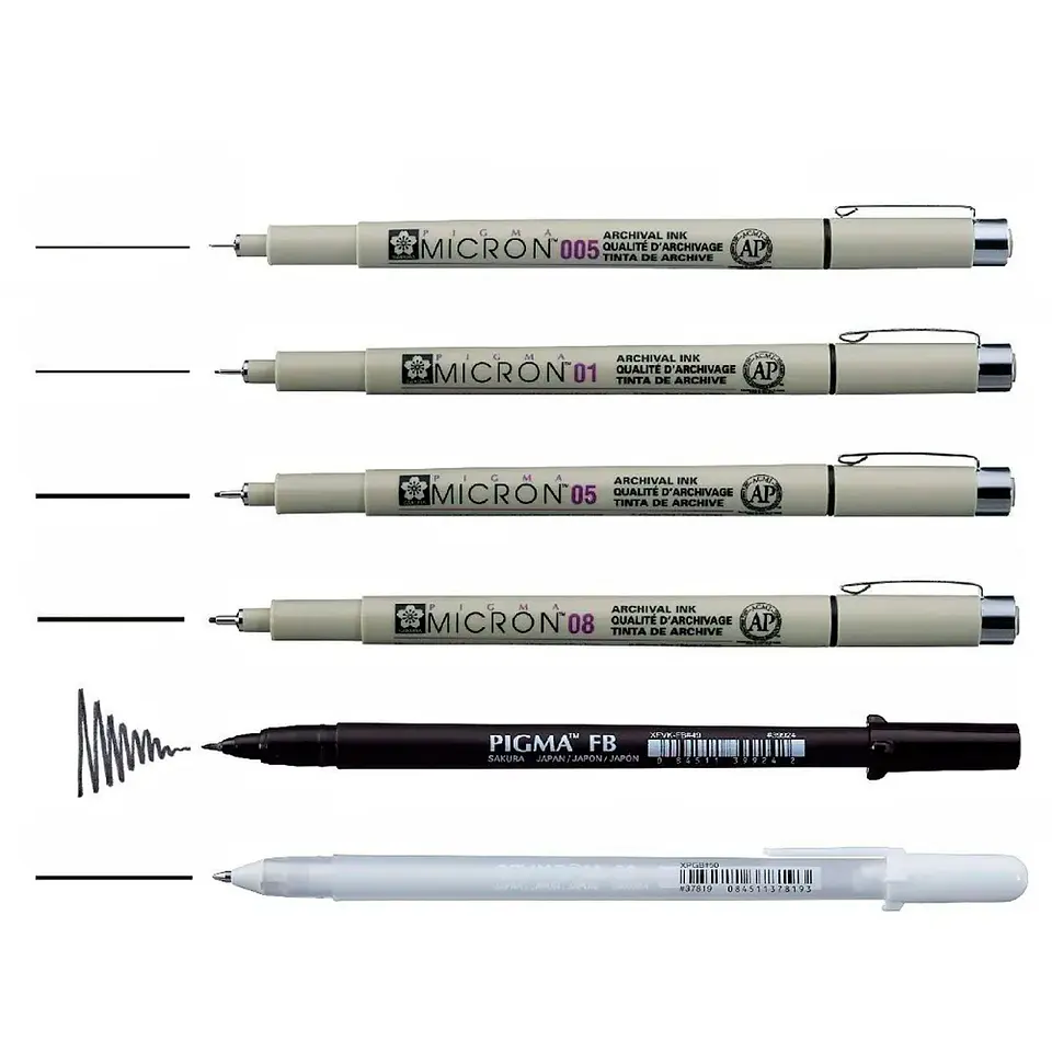 Set Tiralíneas Manga Basic Sakura 3