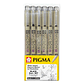 Set Pigma Micron Sakura 6 Grosores Negro - Miniatura 1