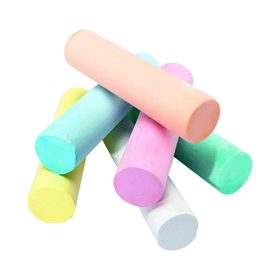 Set 6 Tizas de Colores Lavables Jumbo  2