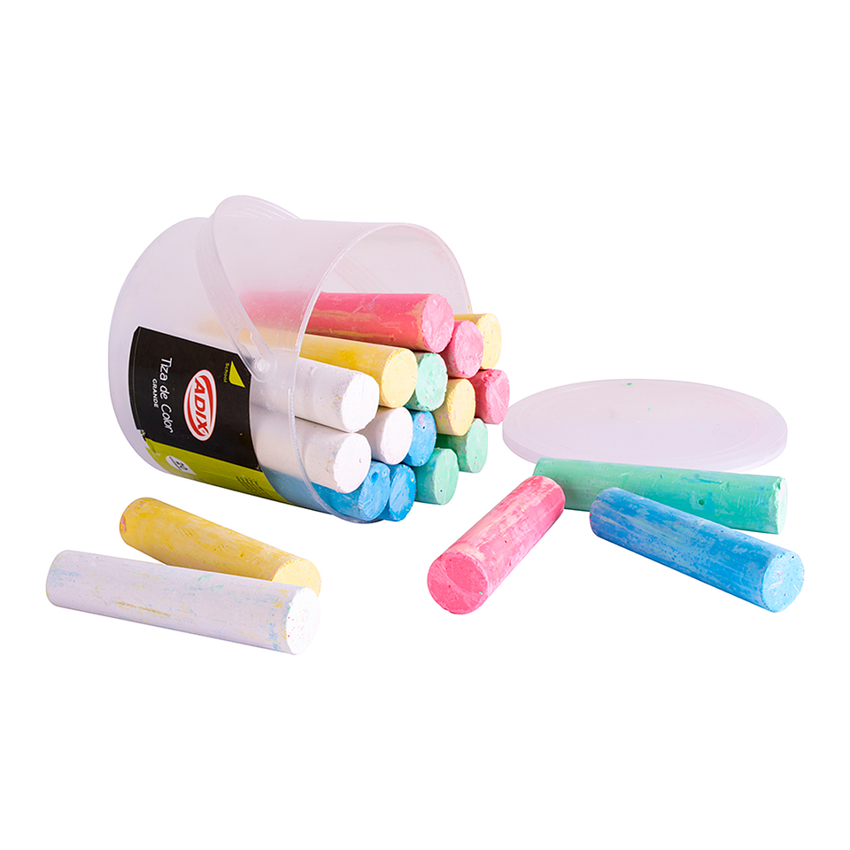 Tiza Grande Colores Surtidos 20 unidades 2