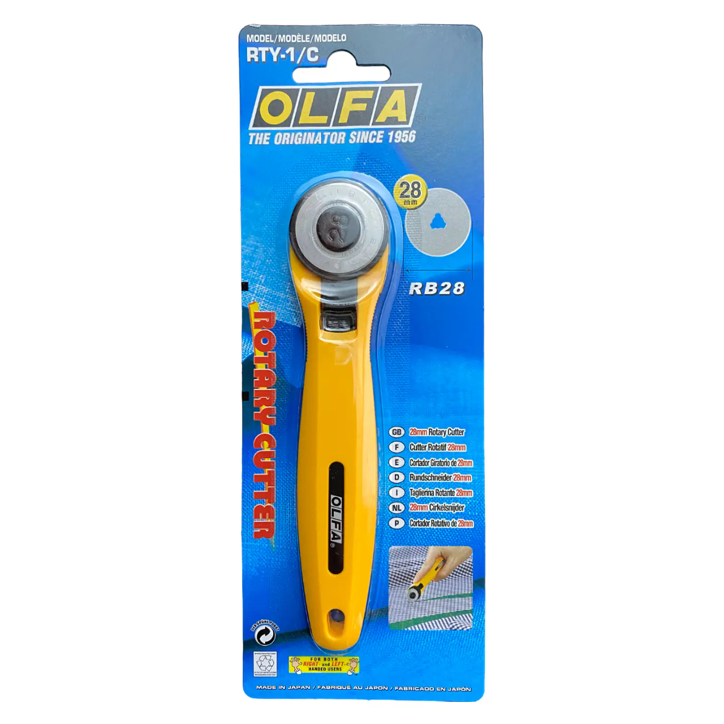 Cuchillo Rotativo 18mm para Tela RTY-1/C Olfa 1