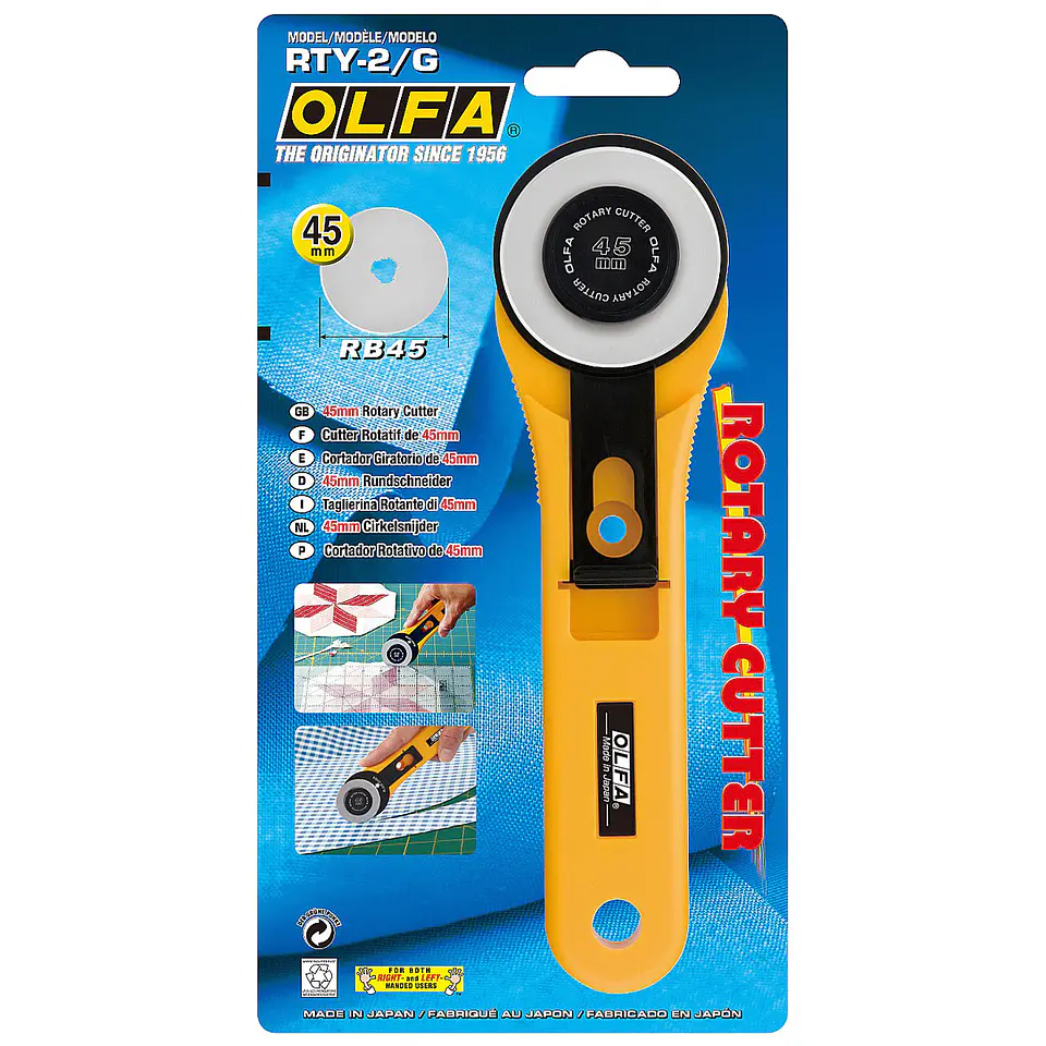 Cuchillo Rotativo 45mm para Tela RTY-2G Olfa 1