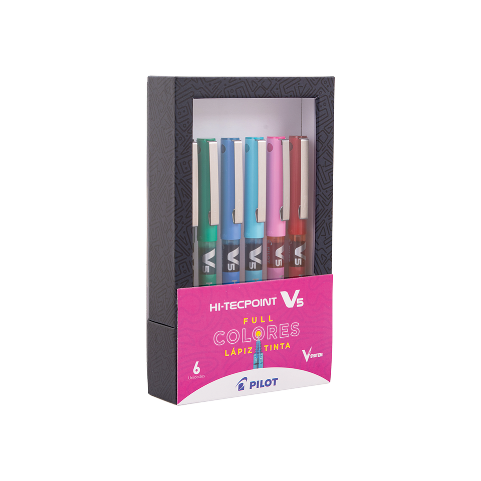 Set Lápices Tinta HI-Tecpoint V5 6 un. 3