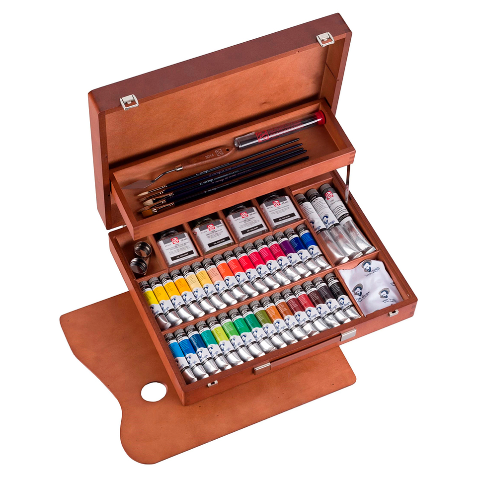 Óleo Van Gogh Caja Madera Superior 2