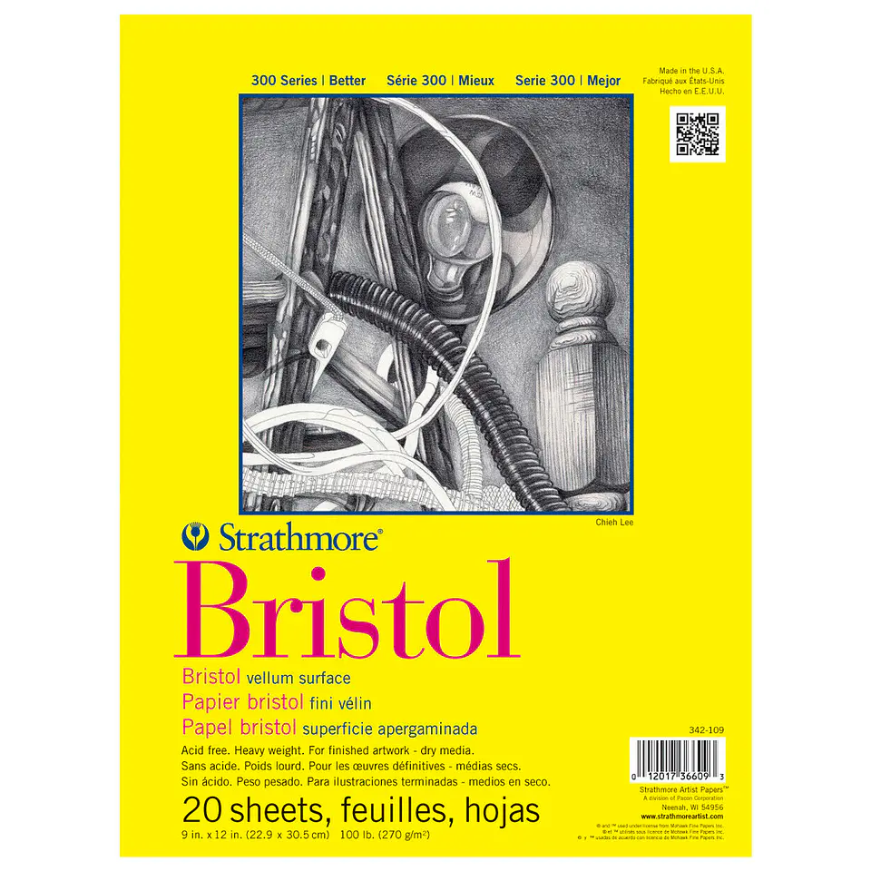 Strathmore Bristol - Croquera 22,9 x 30,5 cm 20 hojas 1