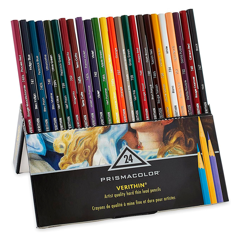 Lápices de Colores Prismacolor Verithin - Set 24 Colores 2