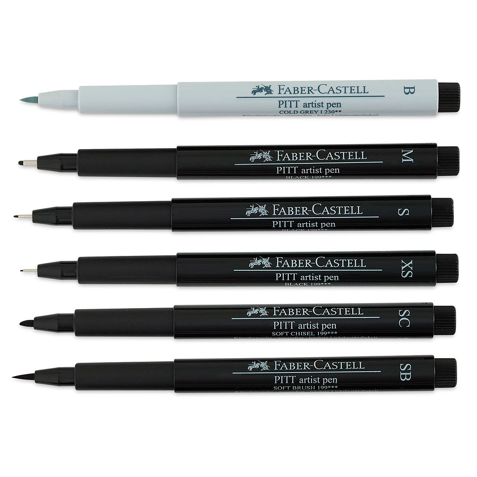 Faber-Castell Pitt Artist Pen - Set 6 Marcadores Mangaka 2