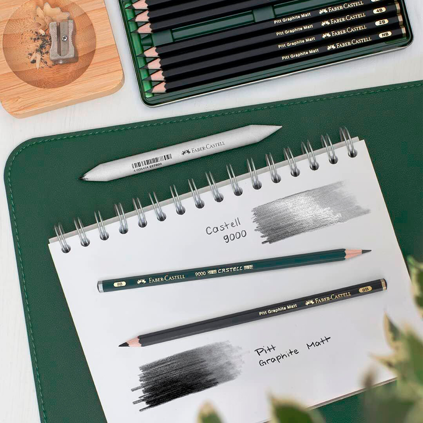 Set 11 Lápices Grafito Graphite Matt - Faber Castell Pitt 4