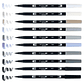 Tombow Dual Brush - Set 10 Marcadores Escala De Grises - Miniatura 4